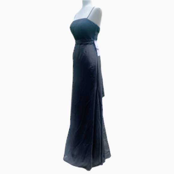 NEW Vera Wang WHITE Gown 4 Black Godets  Formal Whimsygoth Dark Romantic - Picture 2 of 13